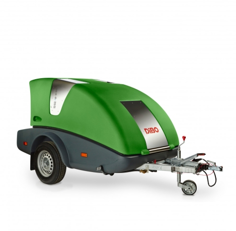 Trailer with integrated water tank for weed control and high-pressure cleaning DiBO JMB-M-WK+